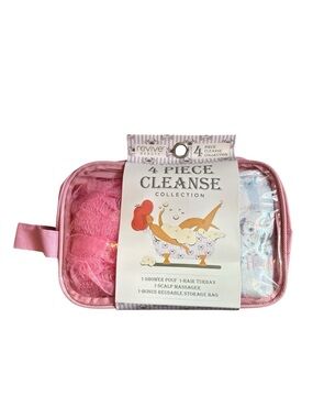 4-Piece Bath Set  - Pink NWT